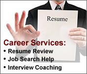 career services resume job search interview coaching